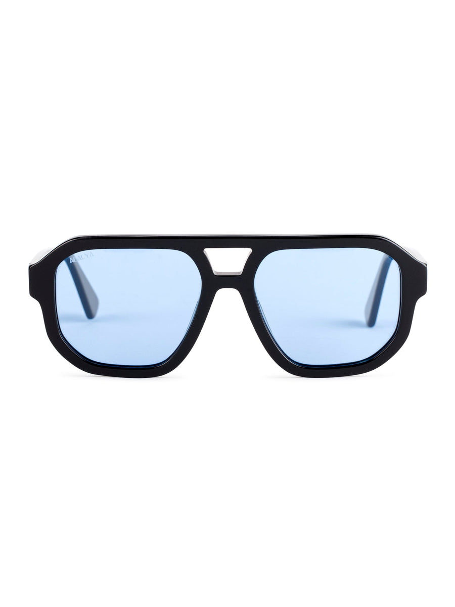 Skyward Gaze Polarized Blue Lens Oversized Sunglasses - ALALYA