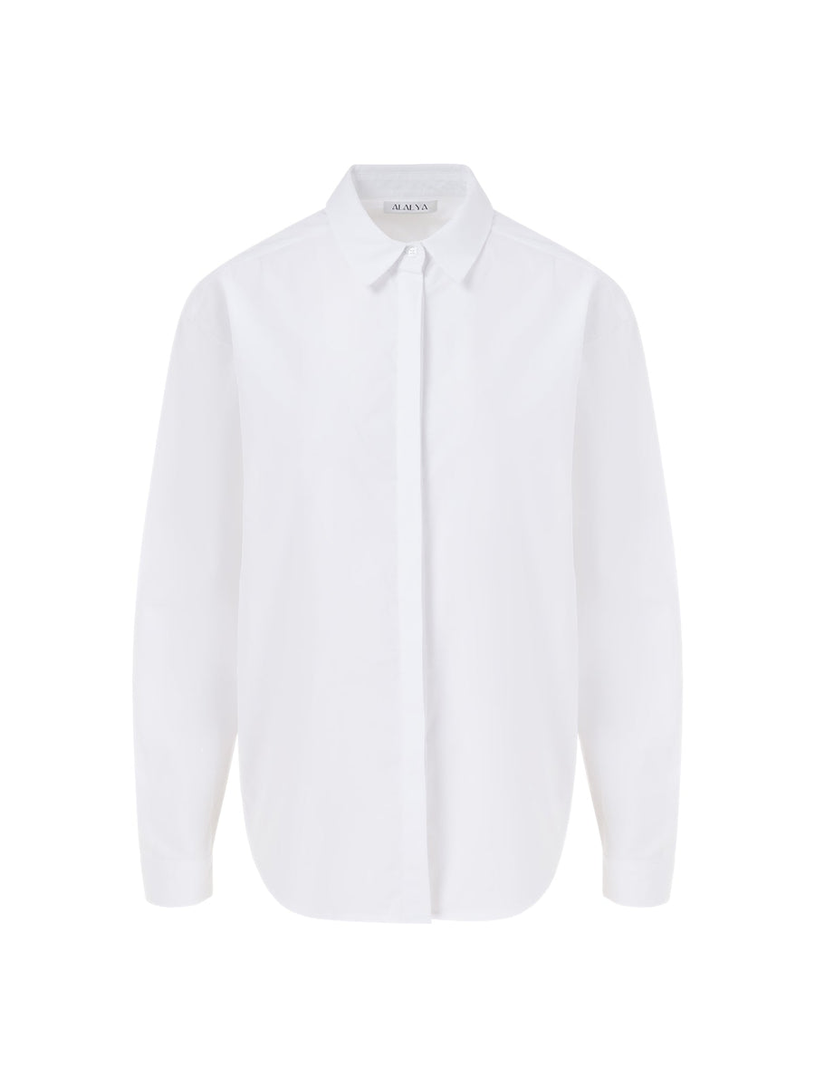 The Ultimate Crisp White Cotton Shirt for Women - ALALYA