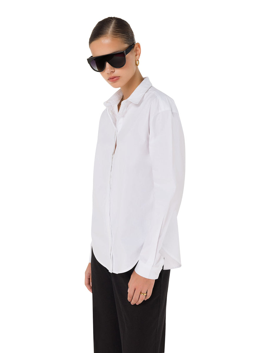 The Ultimate Crisp White Cotton Shirt for Women - ALALYA